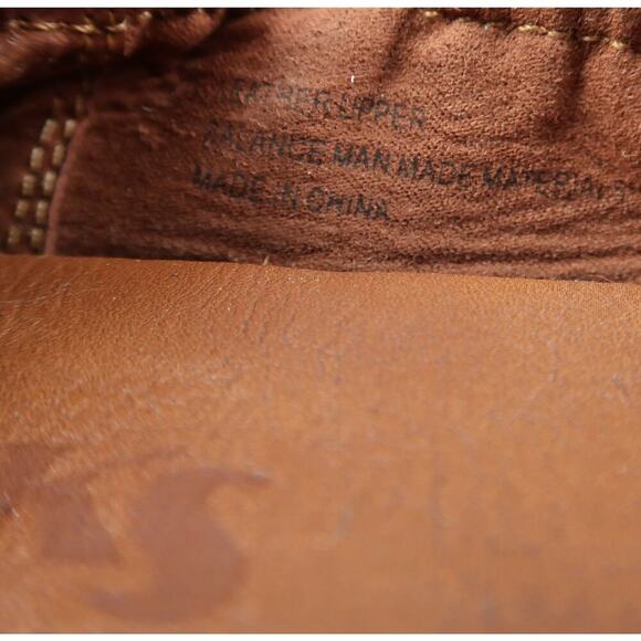 Korks Shoes Womens 8.5 Ballet Flats Scrunch Back Leather Slip On Brown Loafer - Picture 12 of 13